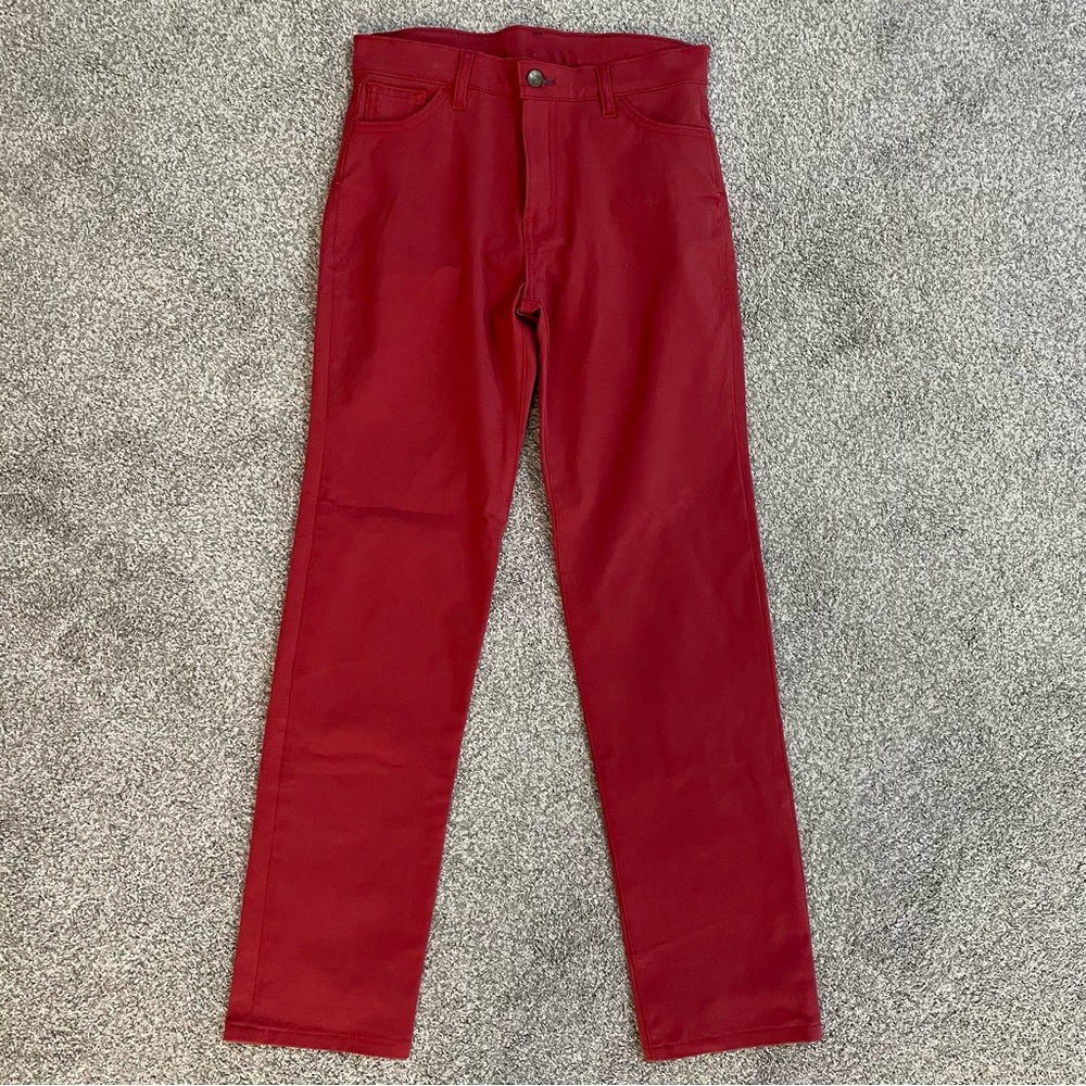 Blue Delta Jeans Men’s Size 30 x 30 Red Denim Mid-Rise Jeans Made In USA